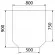 Притопочный лист VPL061-INBA, 900Х800мм, зеркальный (Вулкан) в Самаре