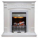 Электрический каминокомплект Sorrento угловой - Белый дуб с очагом Danville Chrome FB2 Электрический каминокомплект Sorrento угловой - Белый дуб с очагом Danville Chrome FB2