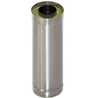 Сэндвич труба для дымохода L=1.0 м (НЕРЖ-439/1,0-НЕРЖ-439/0,5) d-200/280 (УМК)