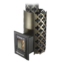 Банная печь Арабеска Inox Люмина черная бронза (T.M.F)