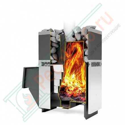 Печь для бани Русь-12 ЛНЗП Профи (Теплодар)