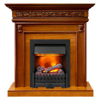 Каминокомплект Valletta - Орех с очагом Danville Black FB2