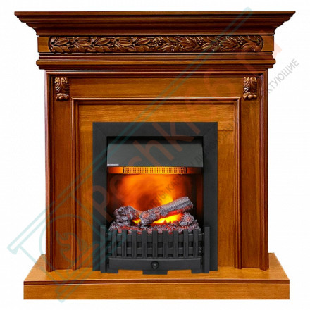 Каминокомплект Valletta - Орех с очагом Danville Black FB2