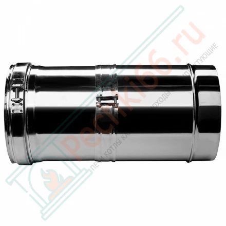 Труба V50R телескопическая с изол L=260-380 (AISI-310S/0,8-AISI-304/0,5) d-120/220 (Вулкан-Cerablanket)