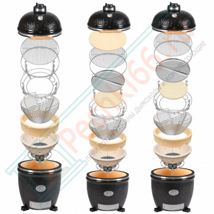 Гриль из керамики Le Chef Pro-Serie 1.0 Black (Monolith)