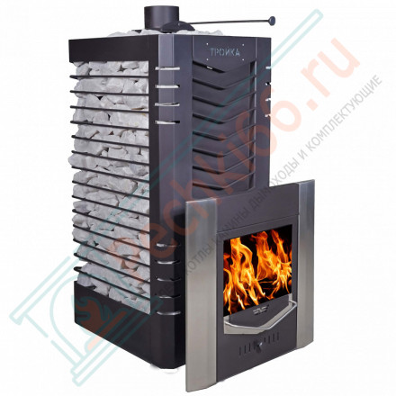 Печь для русской бани № 06МС 01 - Н, из нержавеющей стали (Тройка) до 18 м3