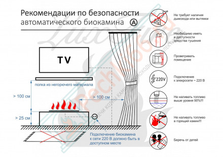 Биокамин автоматический 1900 RC INOX (Good Fire)