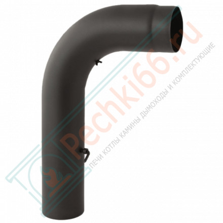 Модуль подключения 90° черный, бесшовный, с шибером и ревизией d-130 (Darco)