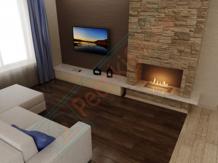 Биокамин автоматический 1700 RC INOX (Good Fire)