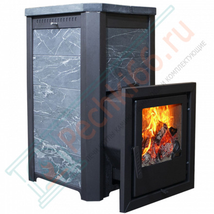 Печь банная Сказка пироксенит, удлиненная топка (Варвара)
