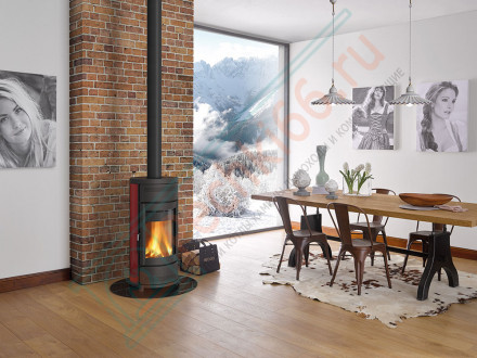 Печь-камин Helga EVO, цвет серый (La Nordica)