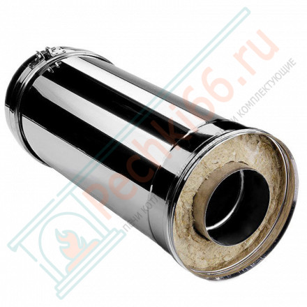 Сэндвич труба V50R с изол L=500 (AISI-321/0,8-AISI-304/0,5) d-160/260 (Вулкан-Cerablanket)