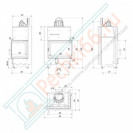 Стальная топка MBZ/P/BS (Kratki)