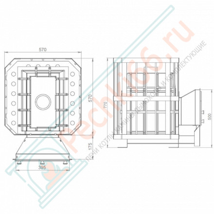 Чугунная банная печь Сибирь-32 (НМК)
