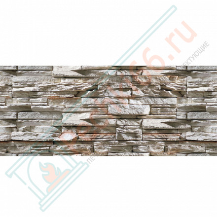 Плита ФАСПАН Дикий камень №1007 Горизонталь 9 мм 1200х600мм (Везувий)