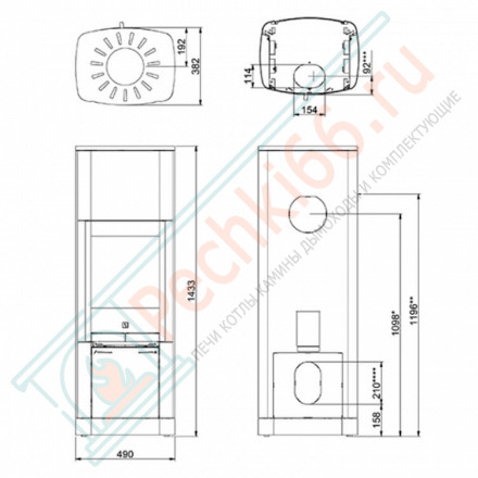 Печь-камин Scan 65-10 HT (Scan)