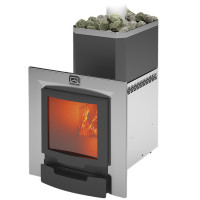 Печь для бани Русь 12 ЛНЗП Панорама ПРОФИ (Теплодар) до 12 м3