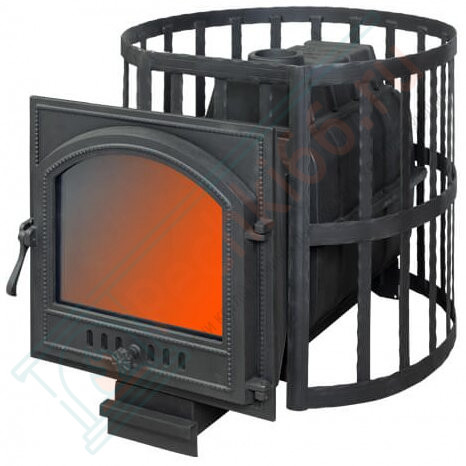 Чугунная печь для бани ПароВар 22 сетка-ковка К505 (FireWay) до 24 м3 в Самаре