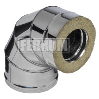 Сэндвич колено 90° (НЕРЖ-304/0,8-НЕРЖ-430/0,5) d-200/280 (Ferrum-Austenite)