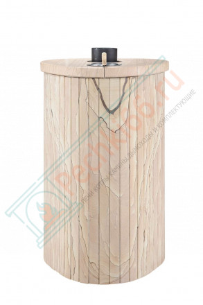 Дровяная банная печь Макси ПФ "Окаменевшее дерево перенесённый рисунок" (Ферингер)