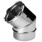 Отвод одностенный 45° (AISI-321/0,8мм) d-115 (Вулкан)