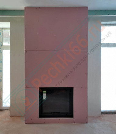 Каминная топка F 900B, черный шамот (Stav)