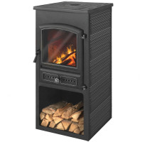 Печь-камин БКД Антрацит с плитой (Этна)