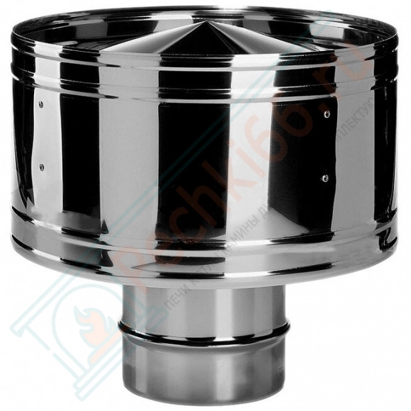 Дефлектор на трубу без изол (AISI-304/0,5мм) d-120 (Вулкан)