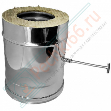 Задвижка повортная V50R с изол (AISI-321/0,8-AISI-304/0,5) d-120/220 (Вулкан-Cerablanket)