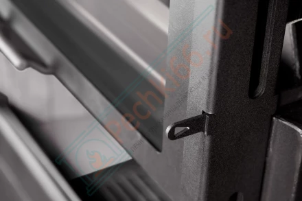 Каминная топка Экокамин Альфа 800 K с контргрузом белый шамот