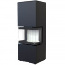 Печь-камин Intra xms c ver. compact 1, черная (Defro-Home) 8кВт