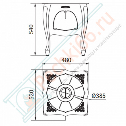 Печь под казан Зухра (T.M.F)