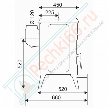 Чугунная печь Amity 3 (Plamen)