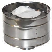 Зонт с дефлектором (НЕРЖ-439/0,5) d-160 (УМК) Зонт с дефлектором (НЕРЖ-439/0,5) d-160 (УМК)