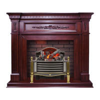 Каминокомплект Luxemburg - Темная вишня с электрическим очагом Rothesay