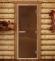 Дверь для бани и сауны Престиж лайт бронза матовая, 1900х700 по коробке (DoorWood) в Самаре