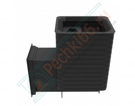 Печь для бани Фаворит 24 Д-2, каминная дверца, с баком 35 л (Березка)