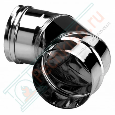 Отвод одностенный 90° (AISI-304/0,5мм) d-115 (Вулкан)