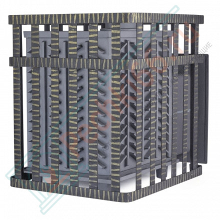 Чугунная печь для бани Гефест GFS-ЗК 25 в сетке (ТехноЛит)