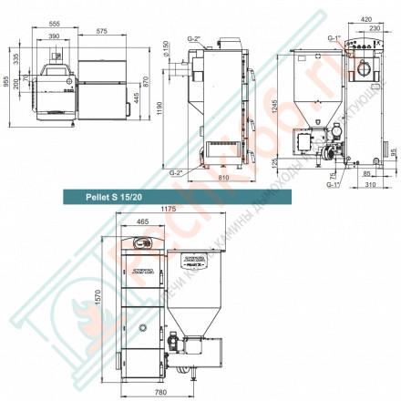 Котел пеллетный Pellet-15S (Zota) 15 кВт