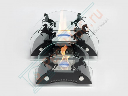 Биокамин Графский мост S, черный (LuxFire)