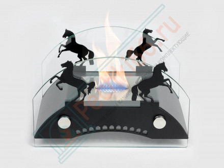 Биокамин Графский мост S, черный (LuxFire)