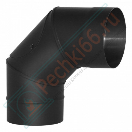 Отвод VBR 90º с ревизией, черный (НЕРЖ-439/0,8) d-115 (Вулкан)