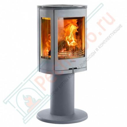 Печь-камин 880:2 Style, верх многослойная сталь, цвет серый (Contura)