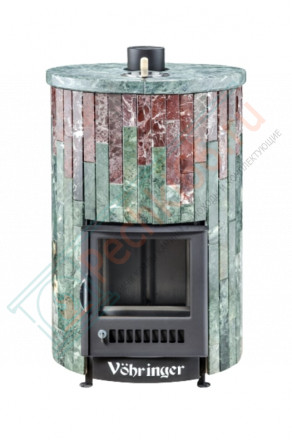 Дровяная банная печь Ферингер УЮТ-18 "Змеевик + Россо Леванте" до 18 м³
