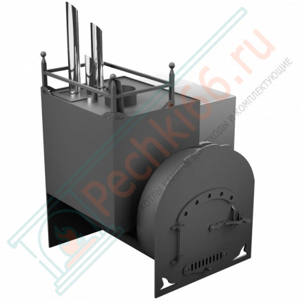 Банная печь Горыныч Мини З/К, под бак 60 л, закрытая каменка с парогенератором (ТермоСфера)