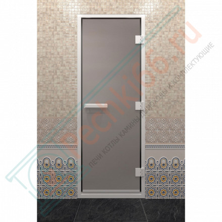 Стеклянная дверь DoorWood Хамам Сатин 210х70 (по коробке)