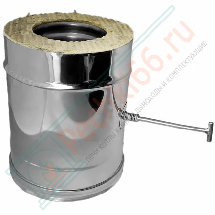 Задвижка повортная V50R с изол (AISI-321/0,5-AISI-304/0,5) d-104/200 (Вулкан)