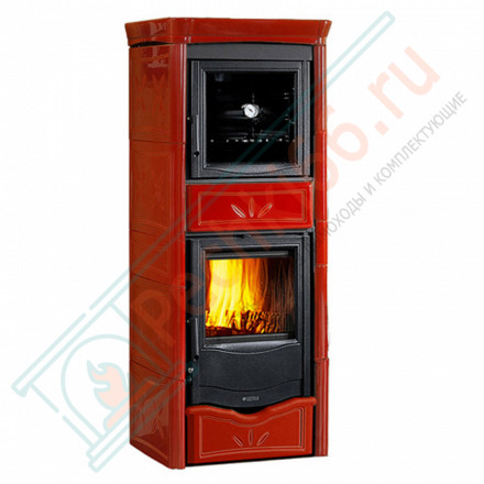 Печь-камин с водяным отоплением TermoNicoletta Forno D.S.A, цвет бордовый (La Nordica)