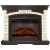 Электрический Каминокомплект Glasgow - Темный дуб/Белый (Высота 1080 мм) с очагом Cassette 400 NH